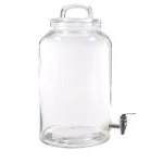 HOME ESSENTIALS AND BEYOND Heritage Home 2.25 Gal. Glass Loop Top Drink Dispenser with Spout thumbnail 1