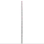 AdirPro 25 ft. Surveyor Oval Leveling Grade Rod, 10ths Scale, Fiberglass thumbnail 1