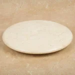 Creative Home 12 in. Natural Champagne Marble Round Cheese Board and Serving Tray thumbnail 2