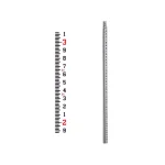 Adir Pro 16 ft. Fiberglass Rectangular Grade Rod, Non-Conductive Telescoping Leveling Rod thumbnail 4