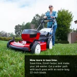 Toro 22 in. Recycler 60V Max Cordless Self-Propelled Walk Behind Mower - Tool Only thumbnail 2