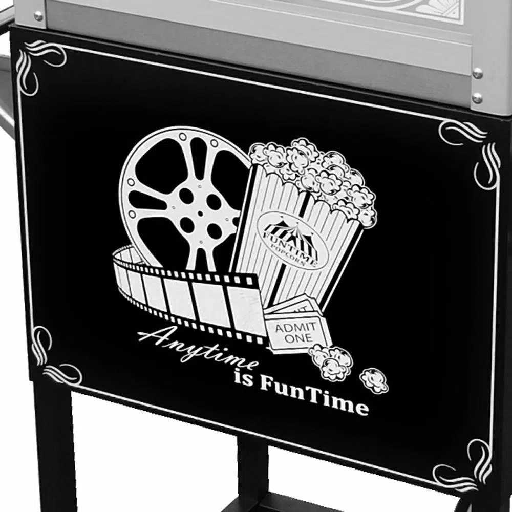 Funtime Palace Popper 8 oz. Bar Style Popcorn Machine with Cart