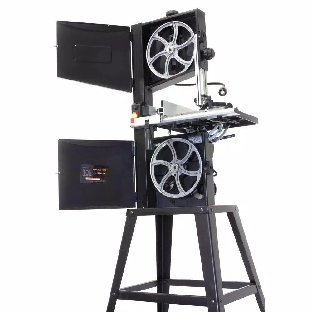 WEN 10 in. 2-Speed Band Saw with Stand and Worklight, 3.5 Amp
