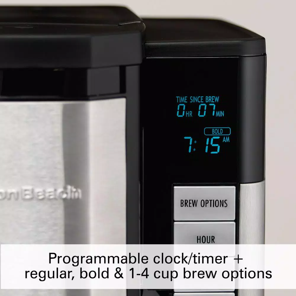 Hamilton Beach 12-Cup Programmable Easy Access Plus Coffee Maker, Black