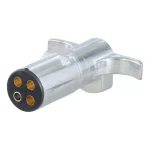 CURT 4-Way Round Trailer Connector Plug, Male End, Die-Cast Metal thumbnail 4