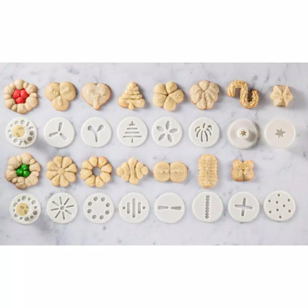 Hutzler 23-Piece Easy Action Cookie Press and Food Decorator Set