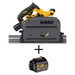 DEWALT FLEXVOLT 60V MAX Brushless 6-1/2 in. Cordless Track Saw Kit with 6.0Ah Battery thumbnail 1