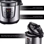 Classic Cuisine 4-in-1 Multi-Function 6 Qt. Silver Electric Pressure Cooker thumbnail 3