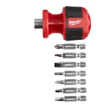 Milwaukee 2-Piece Multi-Bit Screwdriver Set: 9-in-1 Ratcheting & 8-in-1 Compact Drivers thumbnail 12