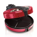 Hamilton Beach 12 in. Red Metal Pizza Maker, 1200W Countertop Specialty Grill thumbnail 5