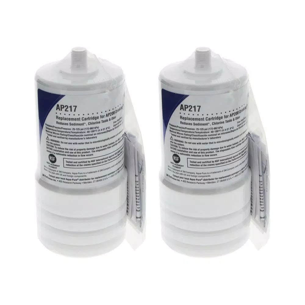 Unbranded AquaPure AP217 Under-Sink Replacement Water Filter Cartridge, 5-Micron, 2-Pack