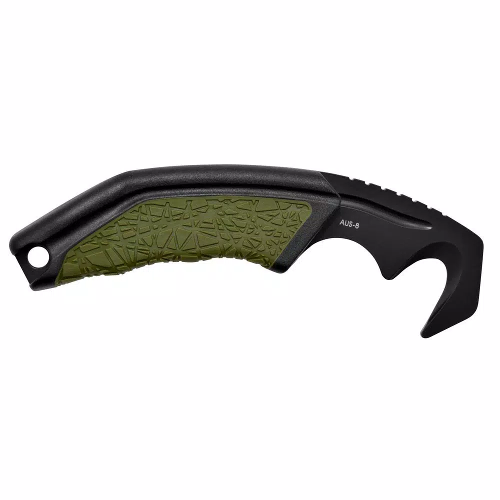Camillus GH-6 Gut Hook Fixed Blade Knife with Carbonitride Titanium Coating and Sheath