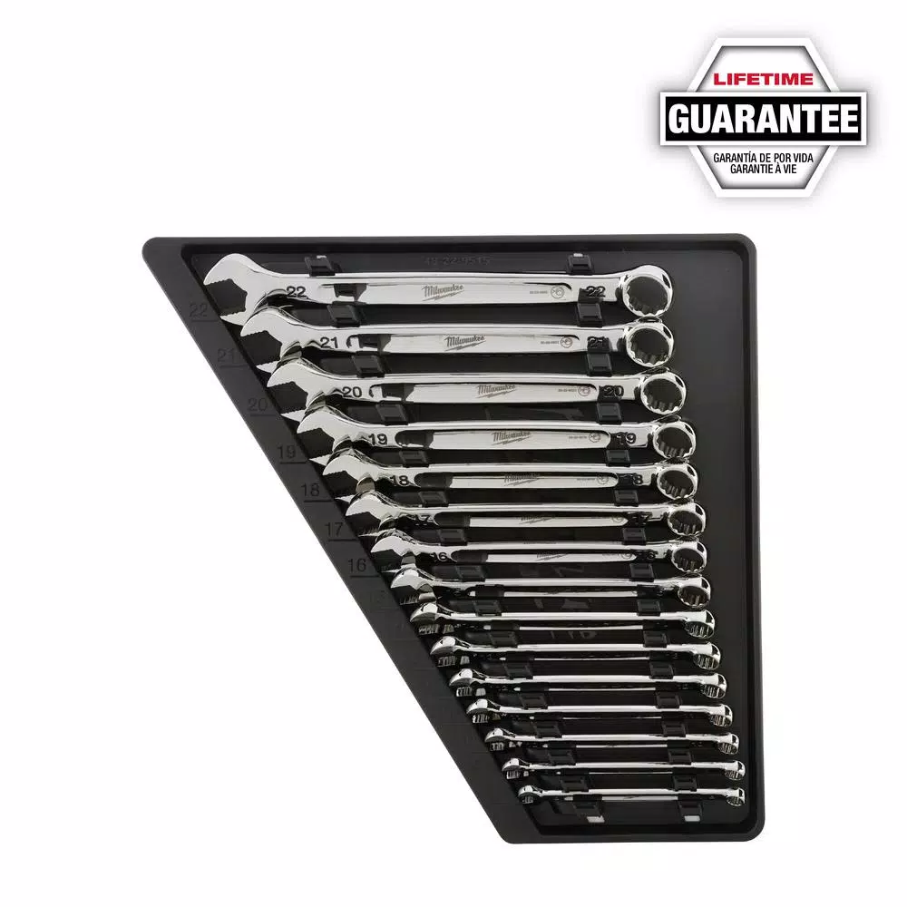 Milwaukee 15-Piece Metric Combination Wrench Set