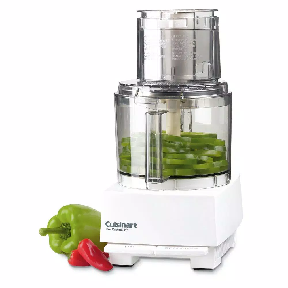 Cuisinart PRO Custom 11-Cup 2-Speed Food Processor with Pulse Control, White