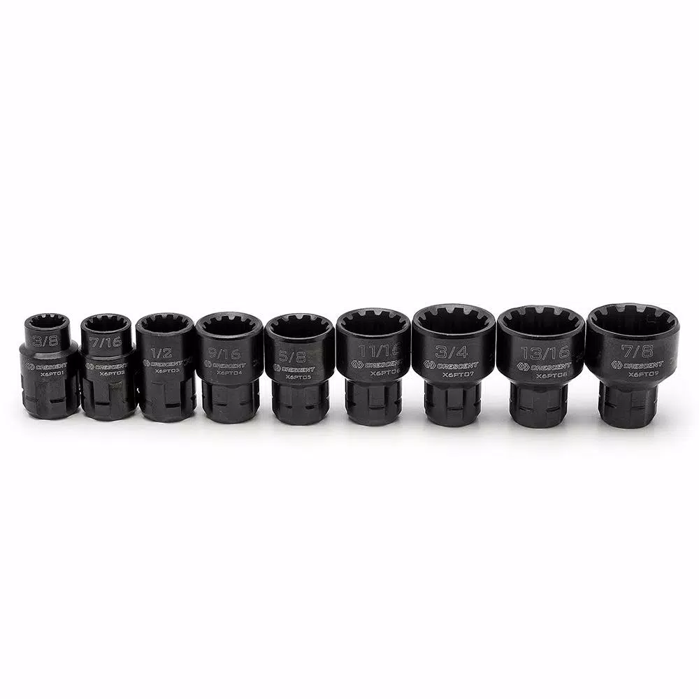 Crescent X6 3/8 in. Drive Pass-Thru Ratchet and Socket Set, 20-Piece