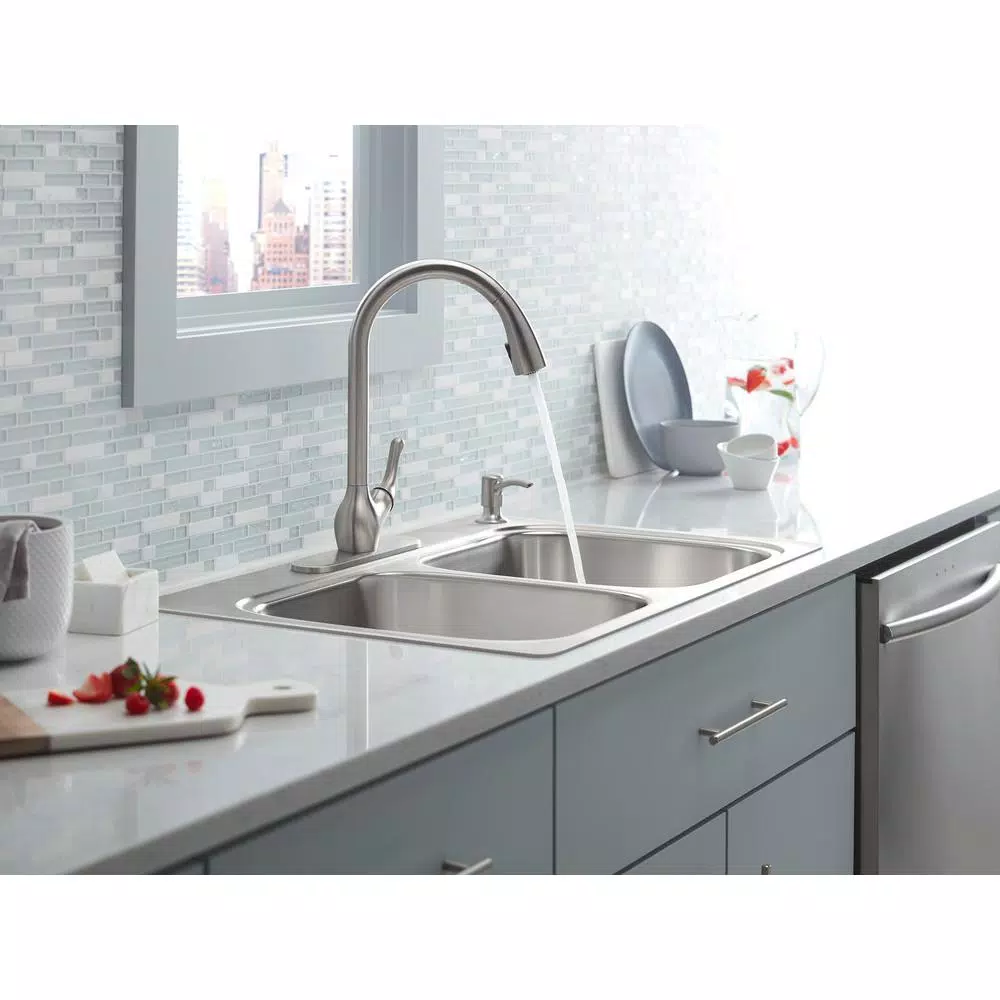 KOHLER Barossa Touchless Single-Handle Pull-Down Kitchen Faucet, Vibrant Stainless