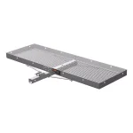 CURT 60" x 20" Aluminum Tray-Style Cargo Carrier with 2" Folding Shank, 500 lb. Capacity thumbnail 1