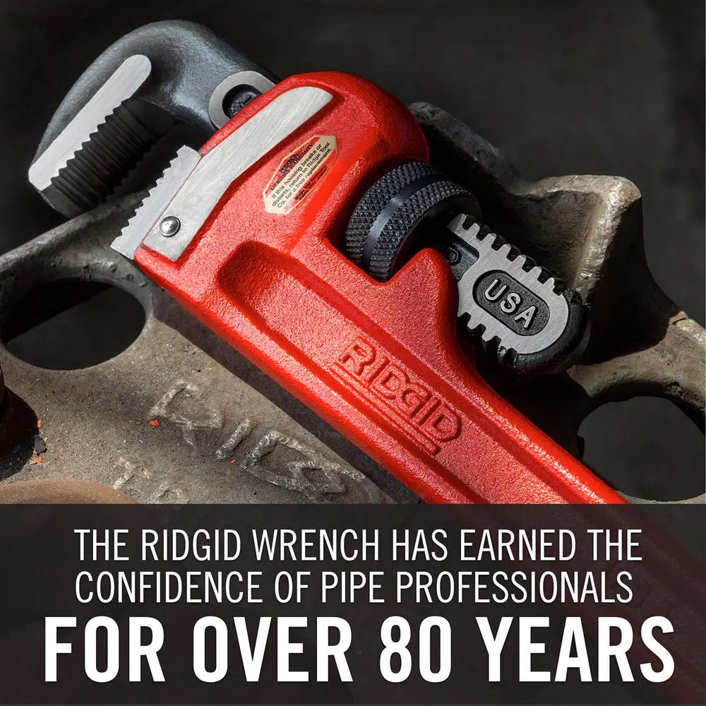 RIDGID 18 in. Heavy-Duty Straight Pipe Wrench