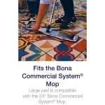 Bona 24 in. Commercial System Microfiber Wet Cleaning Pad thumbnail 5