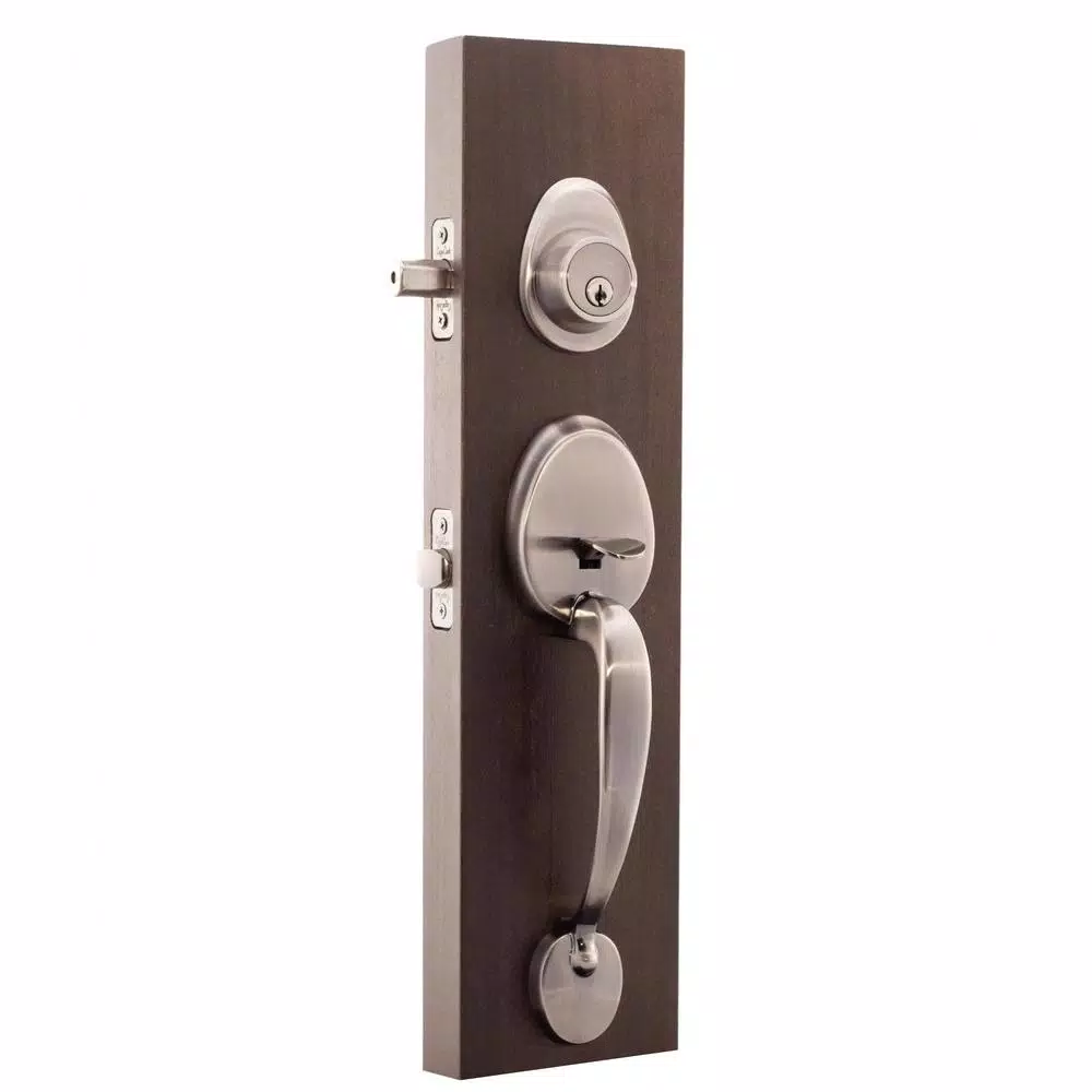 Copper Creek Colonial Handleset with Waverlie Lever Trim, Antique Nickel
