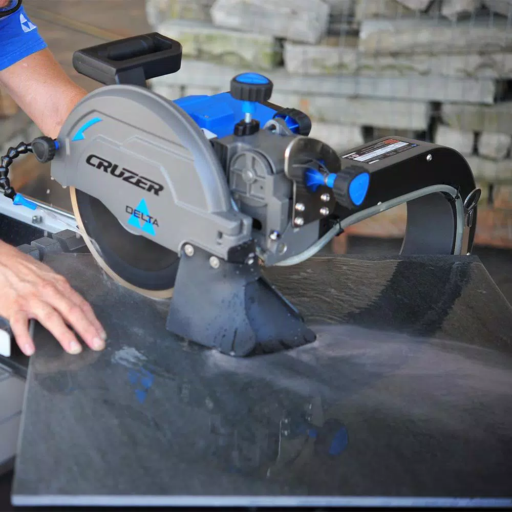 Delta 10 in. Wet Tile Saw, 15 Amp, 2.8 HP with 34 in. Rip Capacity
