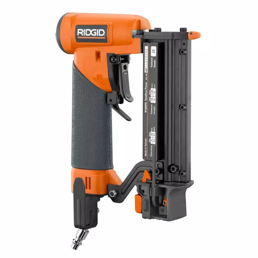 RIDGID 23-Gauge 1-3/8 in. Headless Pinner Air Nailer