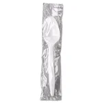 GEN White Plastic Wrapped Teaspoons, Mediumweight (1000 Count Case) thumbnail 3