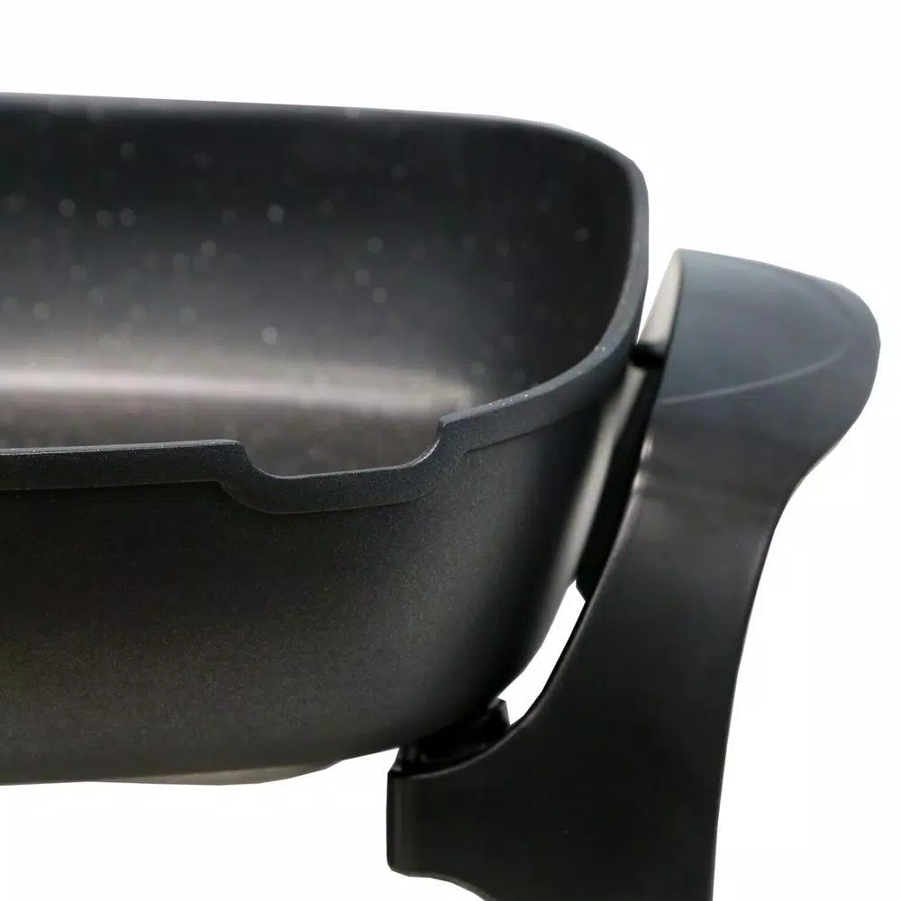 Elite Platinum 8 Qt. Jumbo Electric Skillet, 16 in. x 13 in. Non-Stick Stone Finish