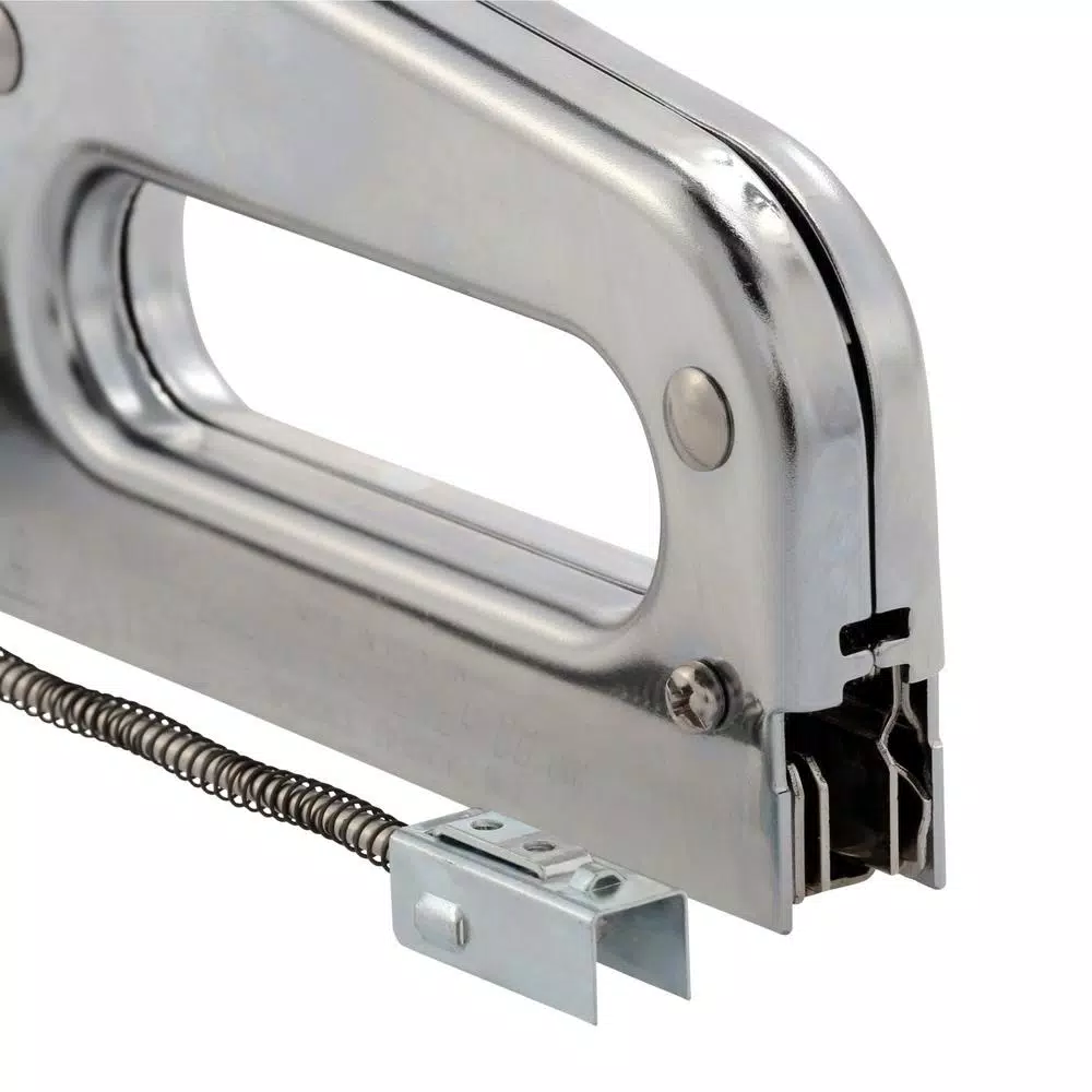 Arrow T50 Heavy Duty Staple Gun, Chrome Steel Hand Stapler