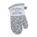 Kay Dee Lisa Audit Watercolor Floral Gray Cotton Kitchen Textile Set - 4 Piece Set thumbnail 4