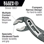 Klein Tools 7 in. Classic Klaw Pump Pliers thumbnail 2