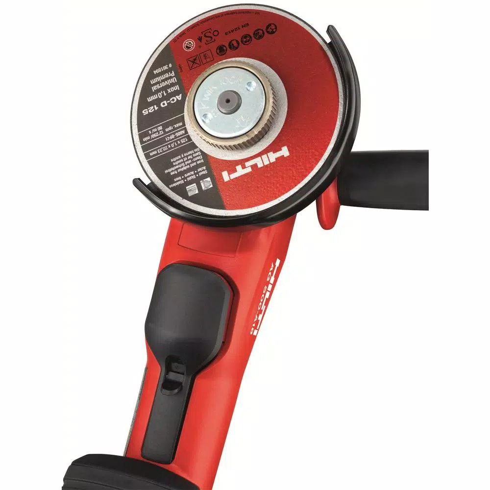 Hilti AG 500 22V Cordless Brushless 5 in. Angle Grinder Kit with (2) 4.0 Ah Batteries, Charger and Bag