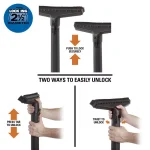 RIDGID 2-1/2 in. Locking Floor Brush for Wet/Dry Vacuums, 14 in. Wide Brush thumbnail 4