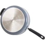 Ozeri Stone Earth 5.3 qt. Aluminum Ceramic Nonstick Sauce Pan with Glass Lid, Granite Gray thumbnail 7