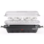 Presto 12-Egg Easy Store Electric Egg Cooker with Poaching Tray, Black thumbnail 4