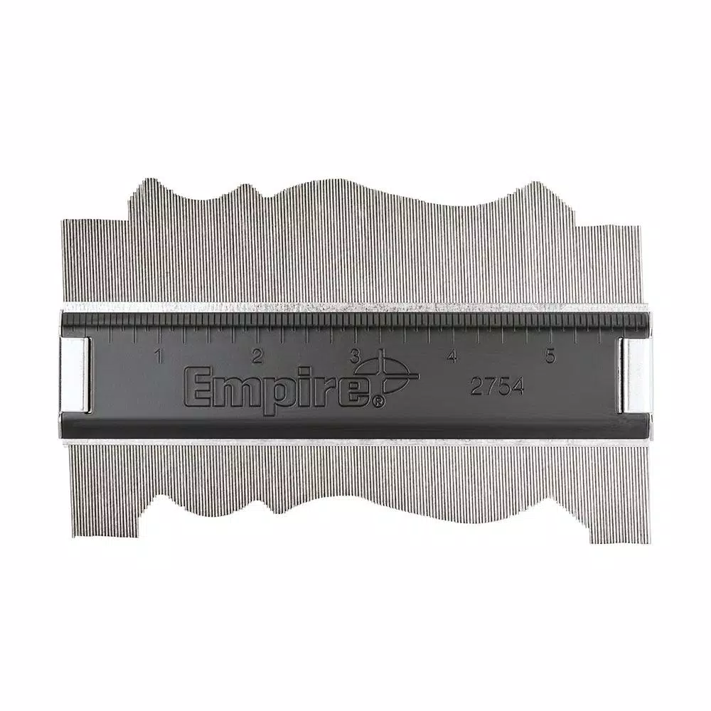 Empire 6 in. Stainless Steel Contour Gauge for Woodworking and Flooring
