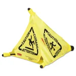 Rubbermaid Commercial Products Rubbermaid Commercial 20 in. Multi-Lingual Pop-Up Wet Floor Safety Cone, Yellow thumbnail 3