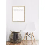 Petal Lane Home F. Scott Fitzgerald Magnetic Memo Board with Rustic Brown Frame thumbnail 2