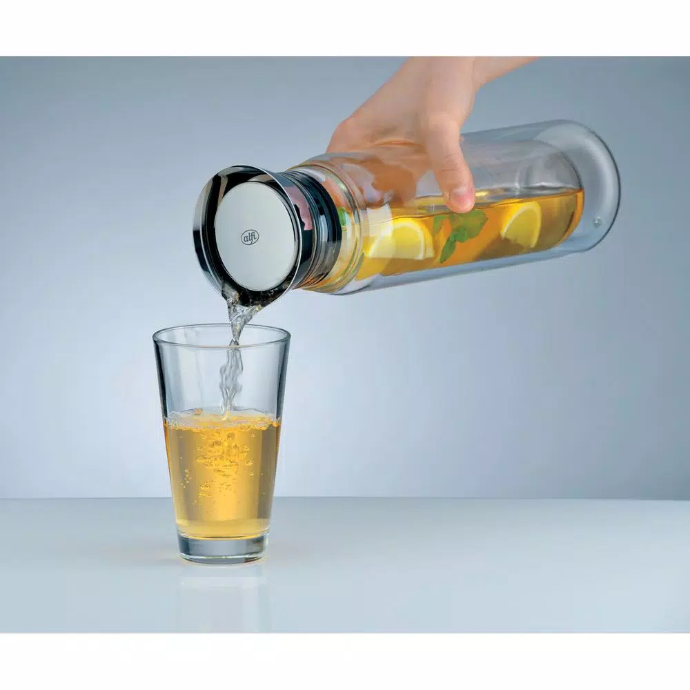 alfi .8 Qt. Double-Wall Borosilicate Glass Carafe with Stainless Steel Lid