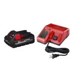 Milwaukee M18 REDLITHIUM HIGH OUTPUT CP3.0 Starter Kit with 3.0 Ah Battery and M18/M12 Multi-Voltage Charger thumbnail 1