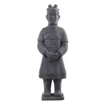 Nearly Natural 40 in. Classic Gray Stone Warrior Statue - Indoor/Outdoor Decorative Sculpture thumbnail 1