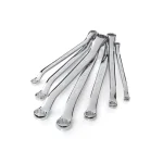 TEKTON 7-Piece Metric 45° Offset Box End Wrench Set with Roll-Up Pouch, 6-19 mm thumbnail 2