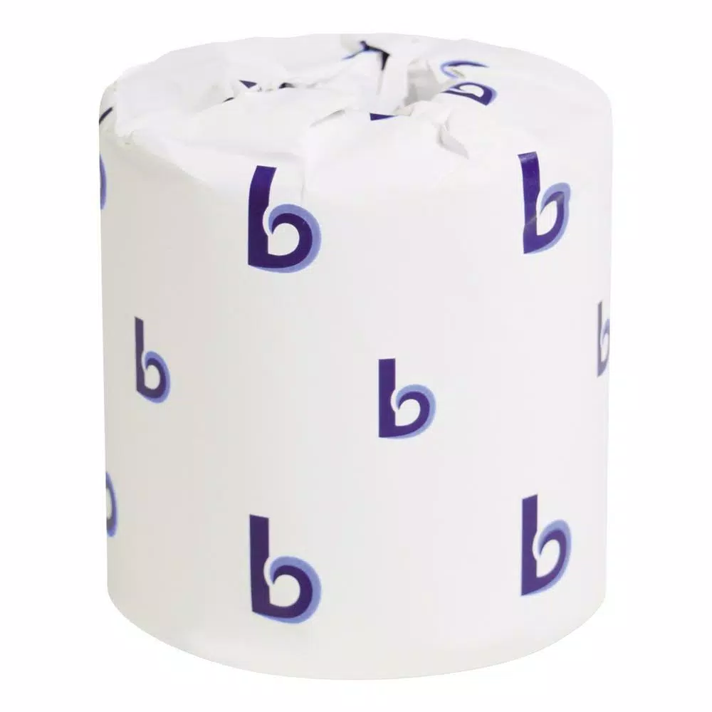 Boardwalk 2-Ply White Bathroom Tissue, 500 Sheets per Roll, 96 Roll Case