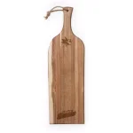 Picnic Time San Jose Sharks 24 in. Acacia Wood Serving Plank with Live Bark Edge thumbnail 1