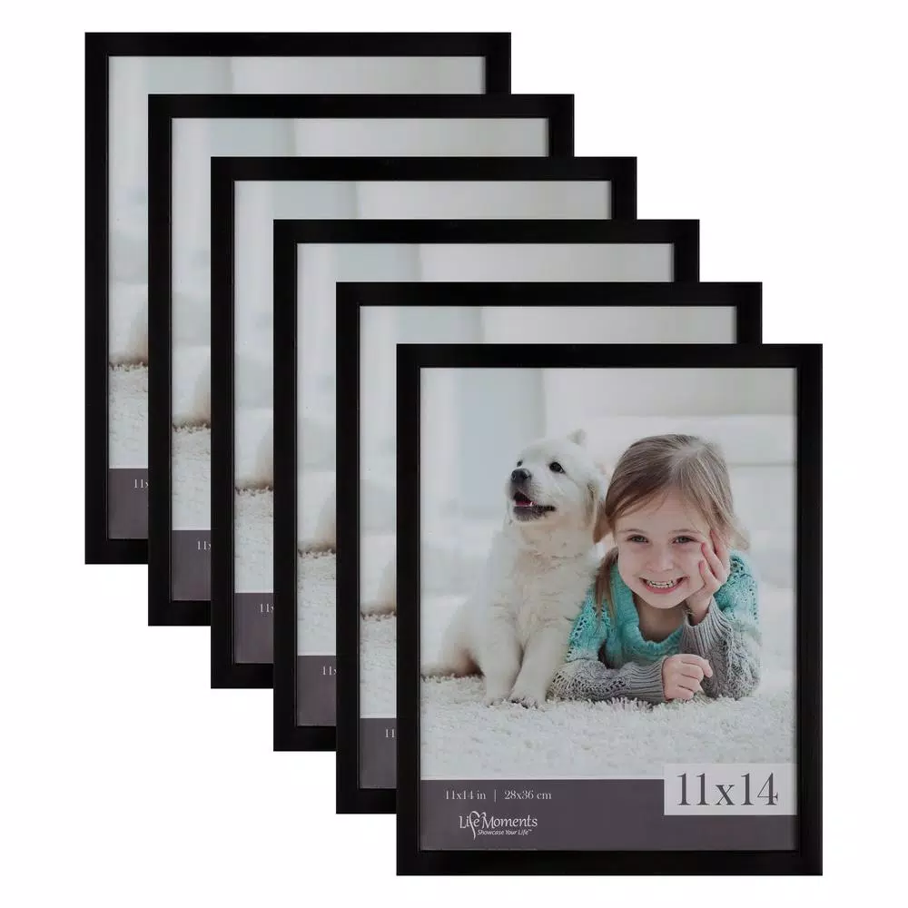 Pinnacle Life Moments 6-Piece Black Wood Gallery Wall Frame Set, 11 x 14 in.