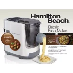 Hamilton Beach Electric Pasta Maker with Internal Scale, 7 Shapes, White thumbnail 7
