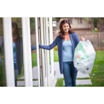 Glad 13 Gallon Tall Kitchen Clear Drawstring Recycling Bags, 45 Count thumbnail 3
