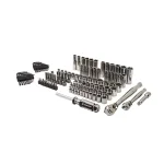 Crescent 121-Piece 1/4 in. and 3/8 in. Drive SAE/Metric Mechanics Tool Set thumbnail 1
