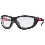 Milwaukee Performance Safety Glasses with Clear Fog-Free Anti-Scratch Lenses and Gasket thumbnail 1