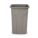 Toter Slimline 50 Gal. Graystone Square Heavy Duty Trash Can thumbnail 4
